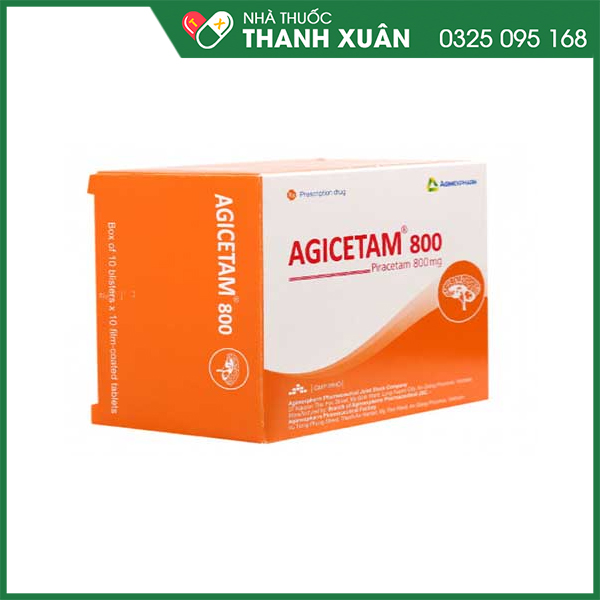 Agicetam 800 điều trị các triệu chứng thần kinh